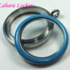Memory Locket, large, blue finish, waterproof - Image 5