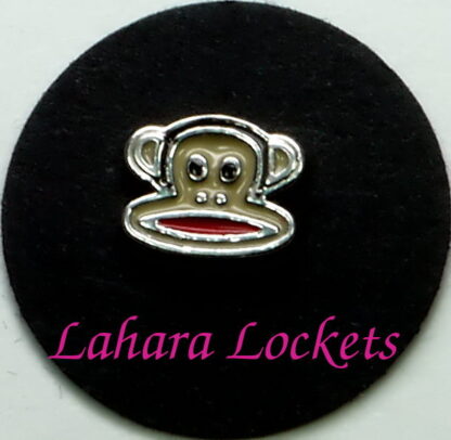 This floating charm is a brown monkey. Compatible with all memory lockets.