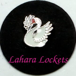 This floating charm is a white goose similar to mother goose. Compatible with all memory lockets.