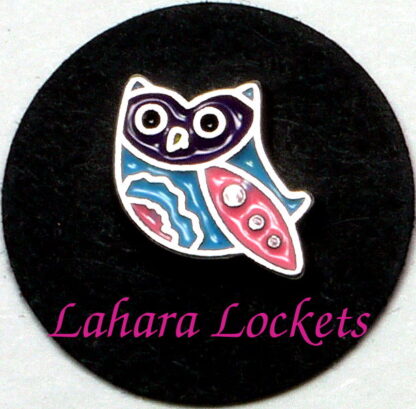 Owl Floating Charm, pastel