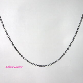 Black Oval-Link Chain