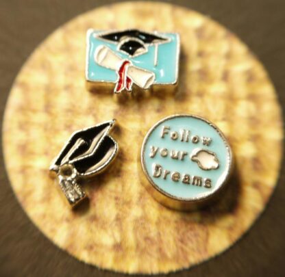 Graduation Floating Charms for Memory Lockets