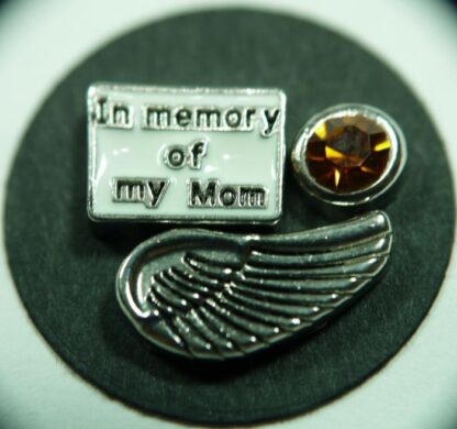 Angel Wing Floating Charm for Memory Lockets