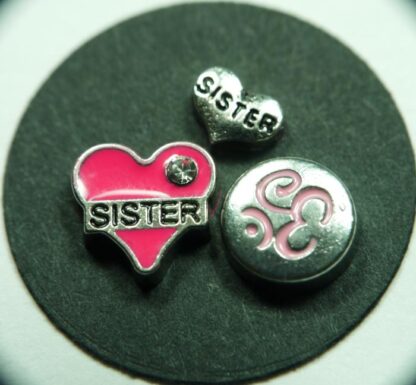Sister Floating Charms for Memory Lockets