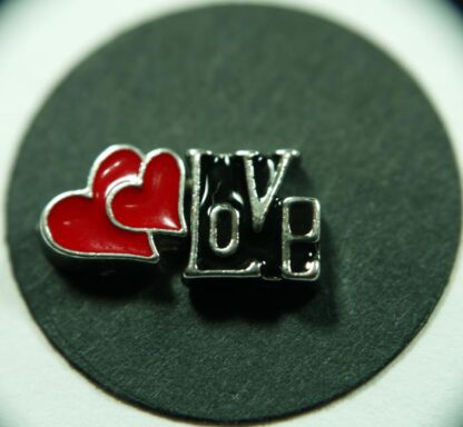 Love and Heart Floating Charms for Memory Lockets