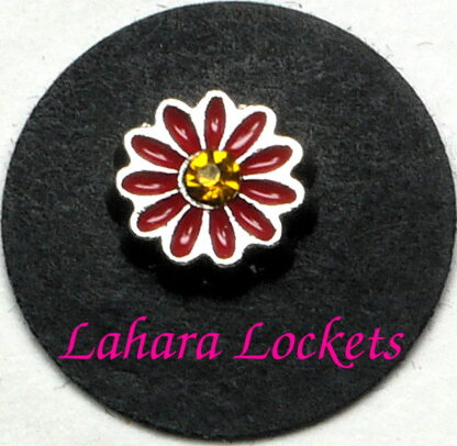 Daisy Floating Charm, red