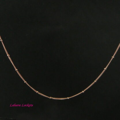 Rose Gold Ball Station Chain