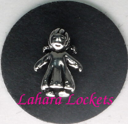 Girl Floating Charm, silver