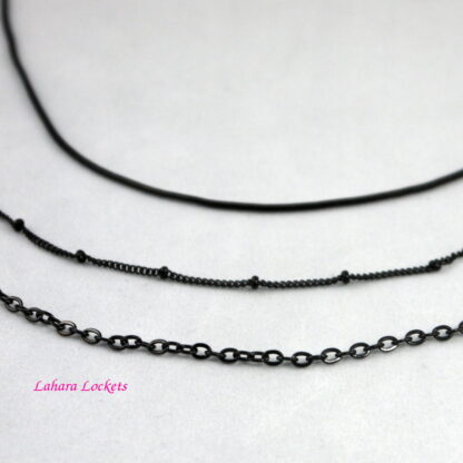 Short Black Necklace Chains