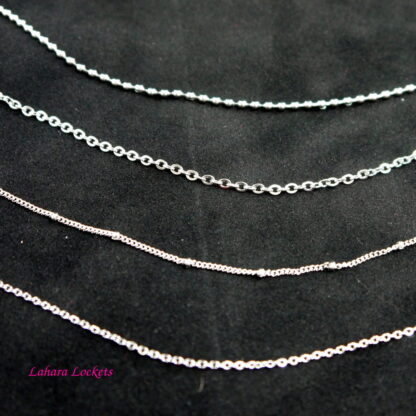 Short Silver Chains