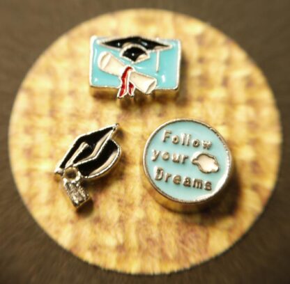 Graduation Floating Charms for Memory Lockets